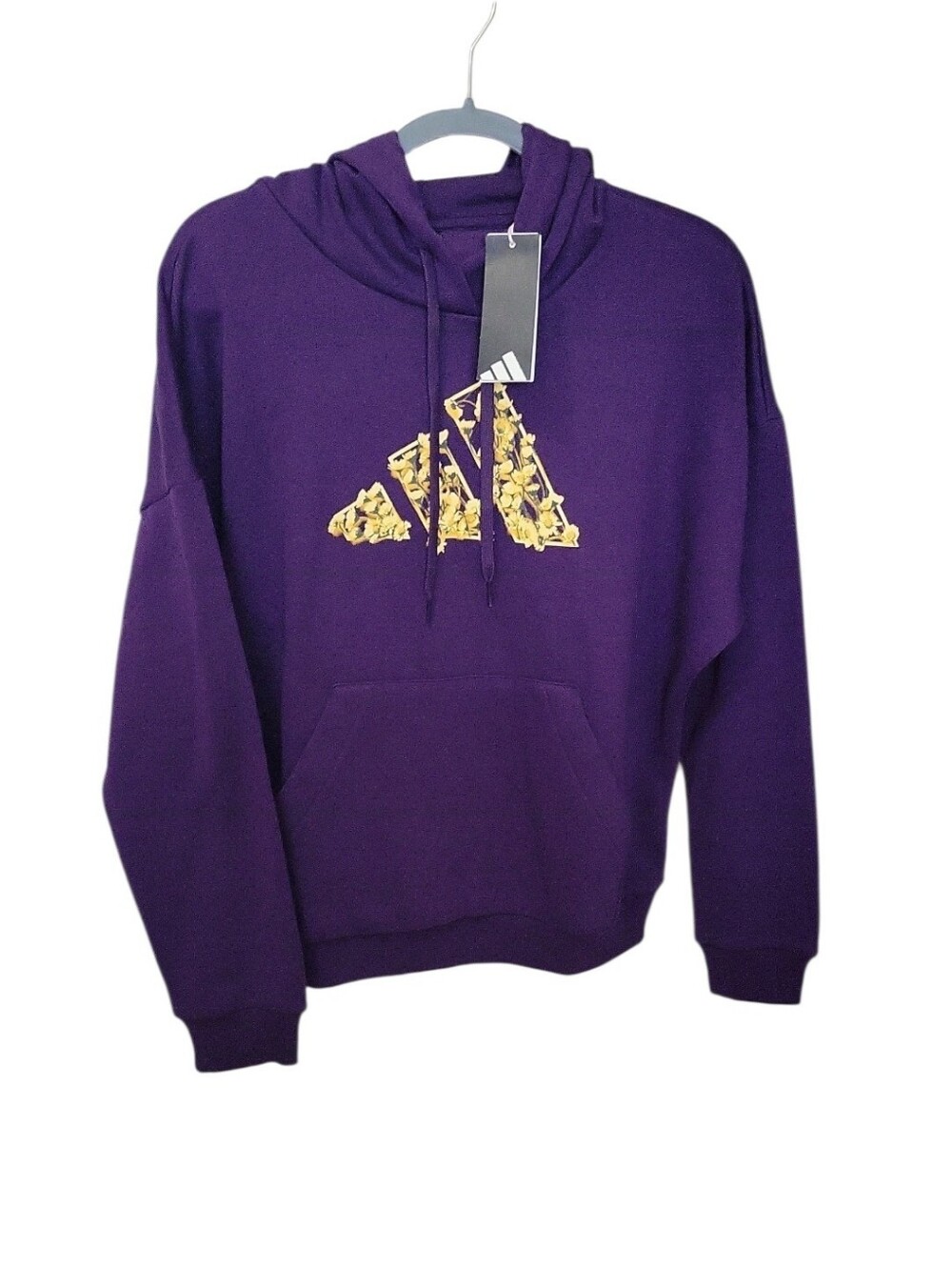 adidas Women's Long Sleeve Fleece Active Hoodie-Medium